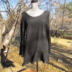 Peppermint Black Long Sleeve Dress